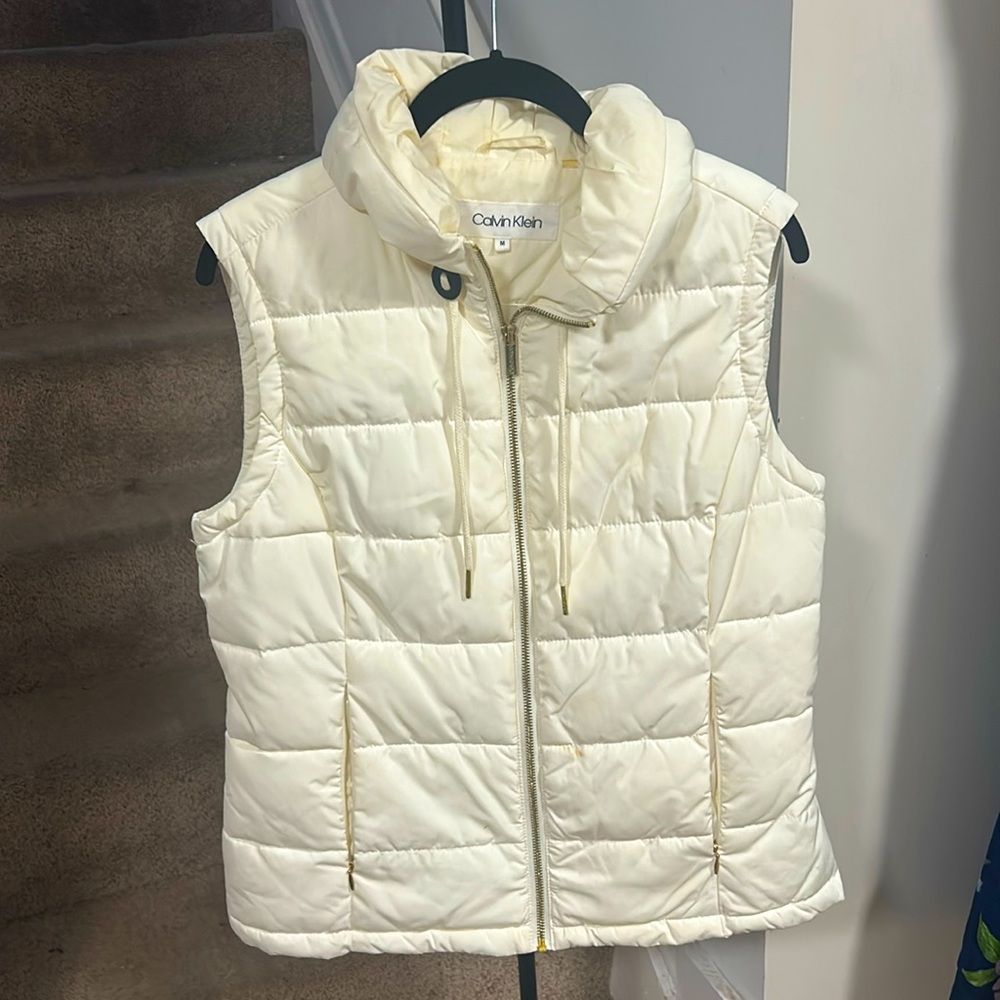 Calvin Klein Cream Vest Sz M